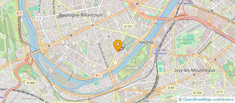 localisation de l'entreprise FREEWAY à BOULOGNE-BILLANCOURT