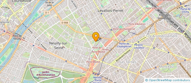 localisation de l'entreprise FREEYA à NEUILLY-SUR-SEINE