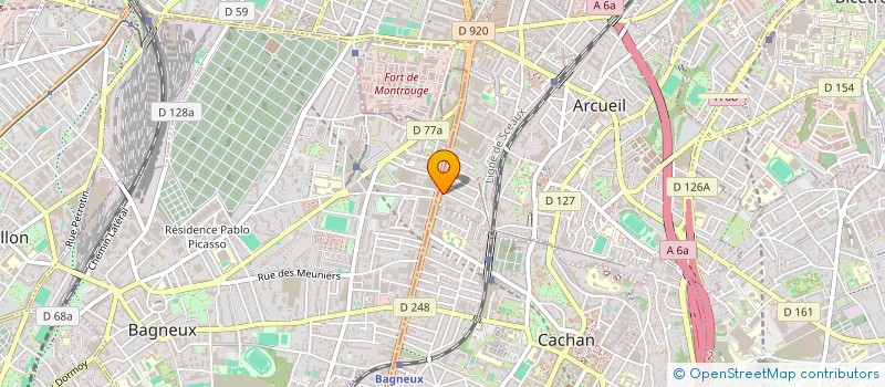 localisation de l'entreprise FREEZ EXPRESS à ARCUEIL
