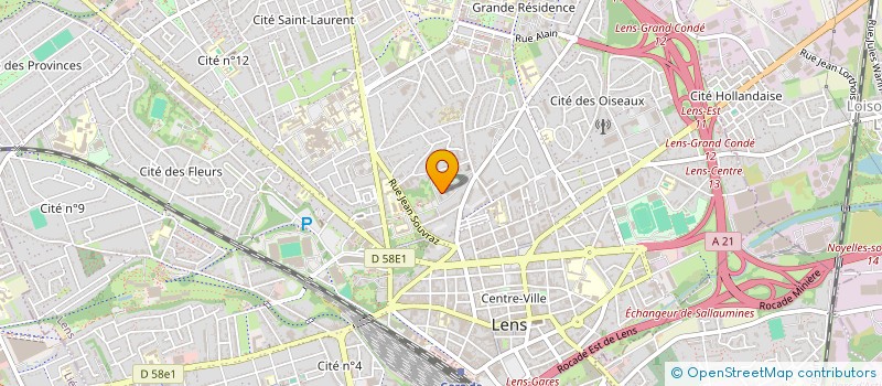 localisation de l'entreprise FREEZ'NCAR  LENS