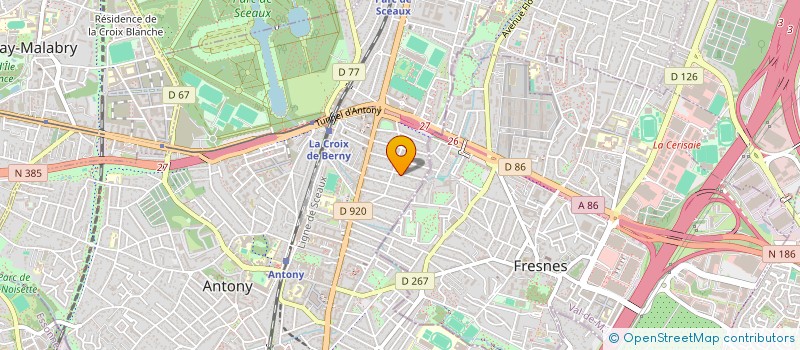 localisation de l'entreprise FREEZ'ON à ANTONY