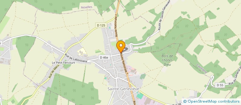 localisation de l'entreprise FREEZCLIM  SAINTE-GENEVIEVE