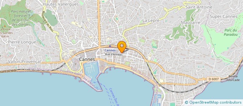 localisation de l'entreprise FREGANNIE à CANNES