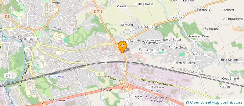 localisation de l'entreprise FREGATE à SAINT-AGATHON