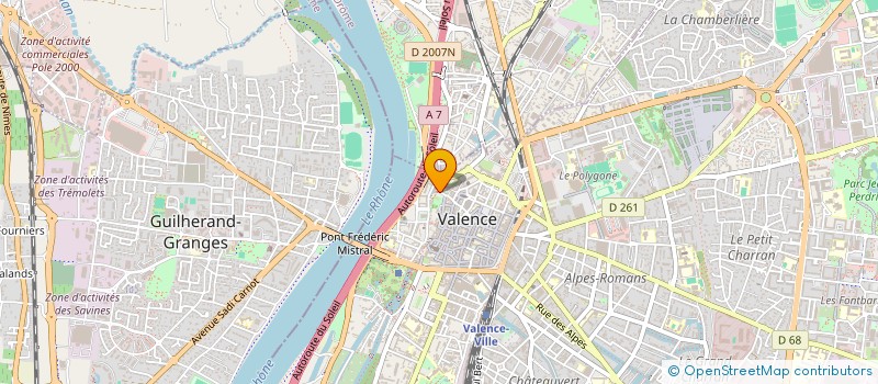 localisation de l'entreprise FREGATE  VALENCE