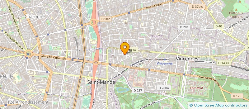 localisation de l'entreprise FREGATE DISTRIBUTION SARL à VINCENNES