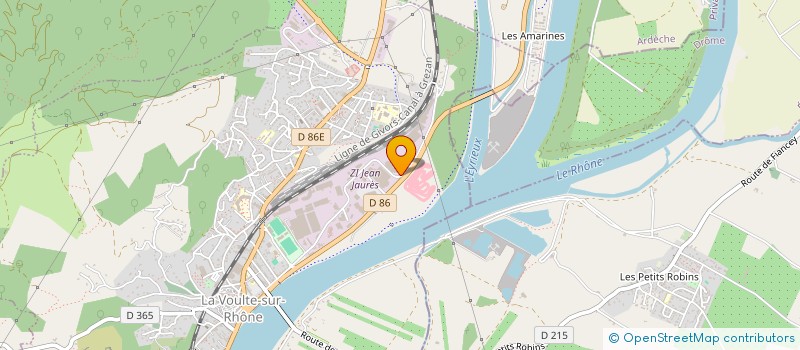 localisation de l'entreprise FREGATE ENERGIE  LA VOULTE-SUR-RHONE