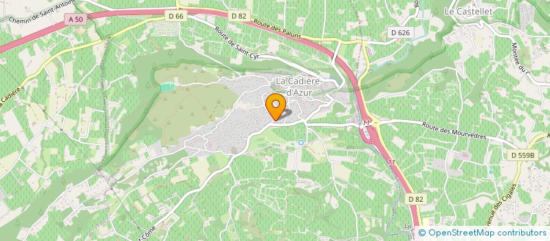 localisation de l'entreprise FREGIER à LA CADIERE-D'AZUR
