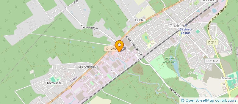 localisation de l'entreprise FREGMA  CESTAS