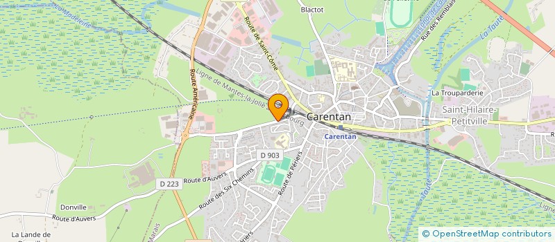 localisation de l'entreprise FREGRE à CARENTAN-LES-MARAIS