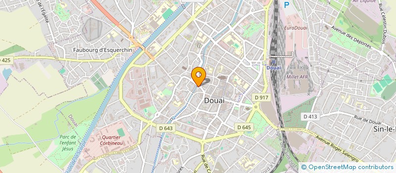 localisation de l'entreprise FREGUER  DOUAI