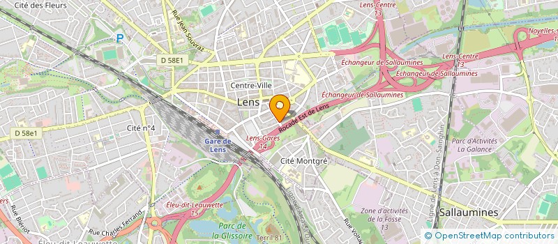 localisation de l'entreprise FREGUINIM  LENS