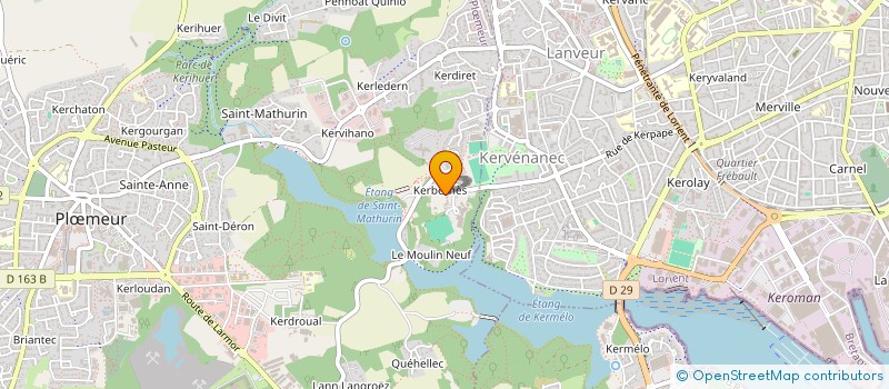 localisation de l'entreprise FREHEL 56 à PLOEMEUR