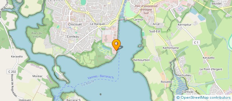 localisation de l'entreprise FREHEL à VANNES