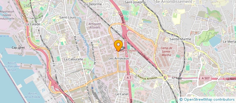 localisation de l'entreprise FREIN SERVICE à MARSEILLE