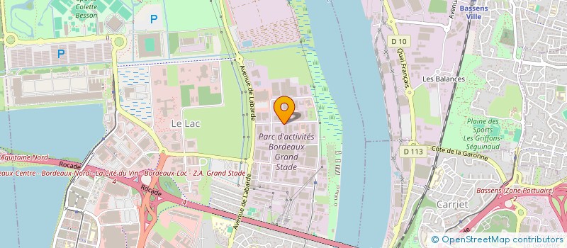 localisation de l'entreprise FREINAGE PLUS à BORDEAUX