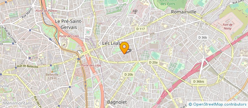 localisation de l'entreprise FREISZ POUMARAT à LES LILAS