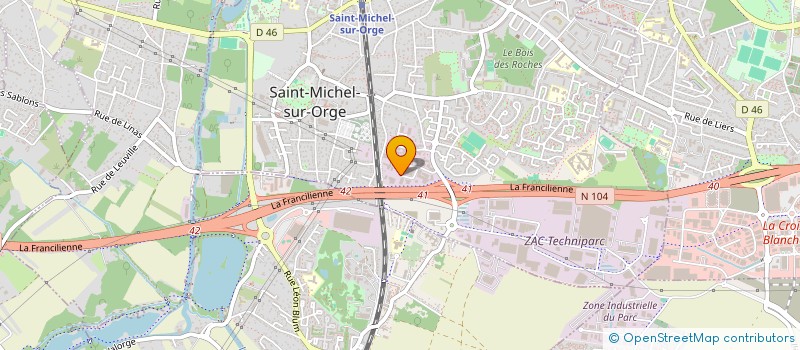 localisation de l'entreprise FREITAS AQUITAINE LEVAGE à SAINT-MICHEL-SUR-ORGE
