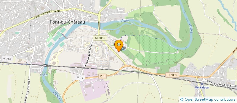 localisation de l'entreprise FREJAT à PONT-DU-CHATEAU