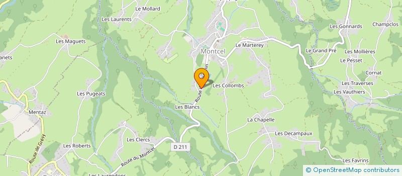 localisation de l'entreprise FREJEAN  MONTCEL