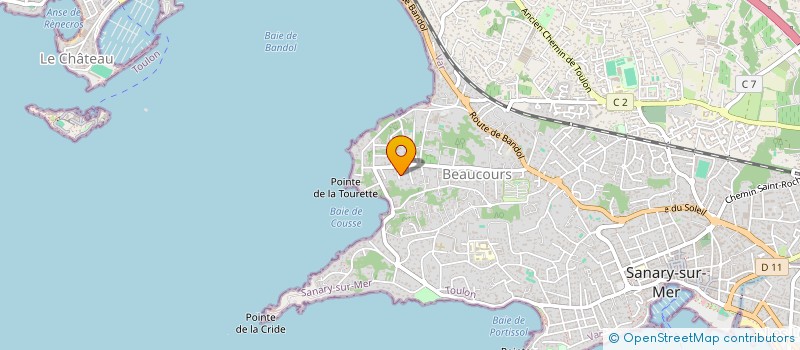 localisation de l'entreprise FREJUCE à SANARY-SUR-MER