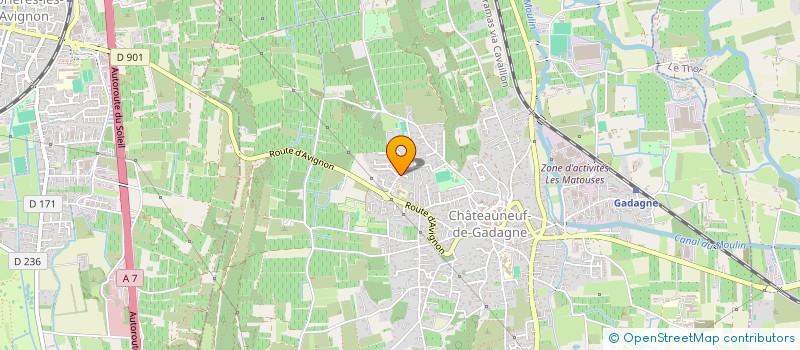 localisation de l'entreprise FREJUPA  CHATEAUNEUF-DE-GADAGNE