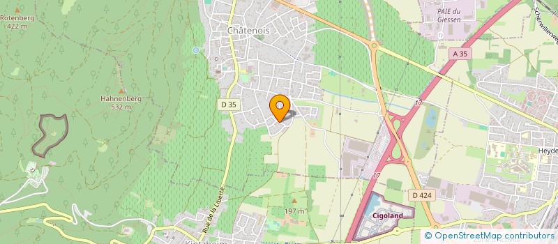 localisation de l'entreprise FREJUS  CHATENOIS