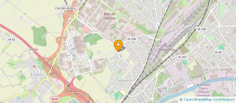 localisation de l'entreprise FREL  SEQUEDIN