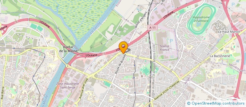 localisation de l'entreprise FRELAKITE 5 à ANGERS