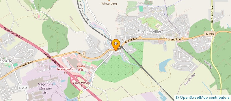 localisation de l'entreprise FRELECHOUX  FAREBERSVILLER