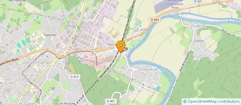 localisation de l'entreprise FRELIN SARL  CHALEZEULE