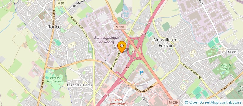 localisation de l'entreprise FRELON à RONCQ