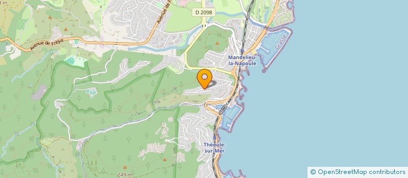 localisation de l'entreprise FRELUD à MANDELIEU-LA-NAPOULE