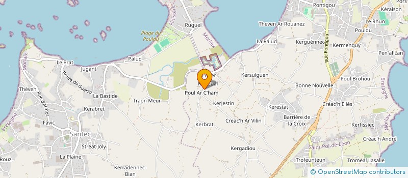 localisation de l'entreprise FREM HOLDING à ROSCOFF