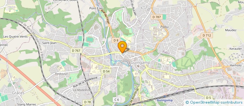 localisation de l'entreprise FREMA à GUINGAMP