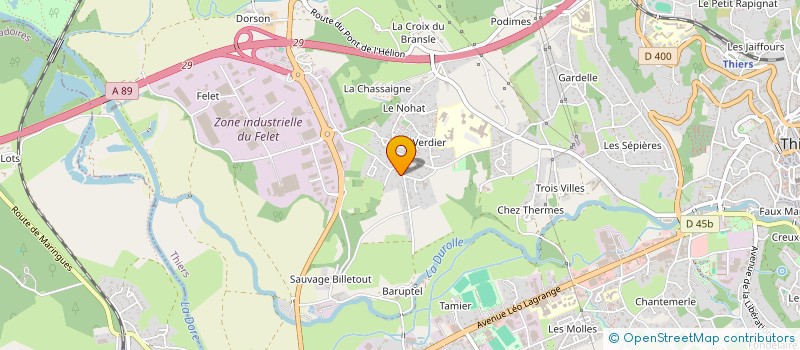 localisation de l'entreprise FREMANLO  THIERS