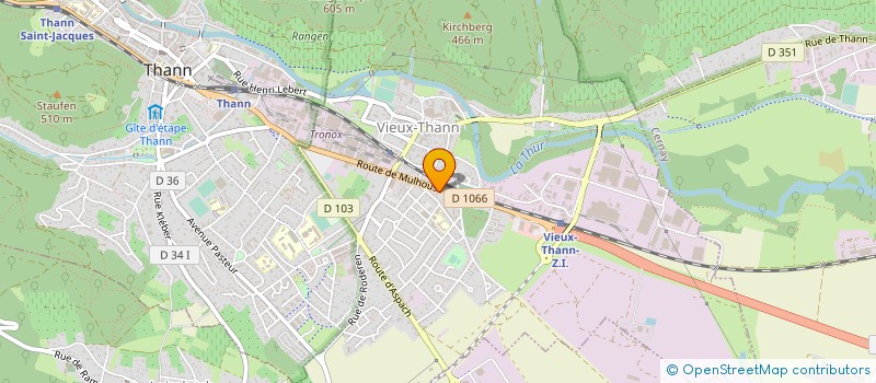 localisation de l'entreprise FREMAT à VIEUX-THANN