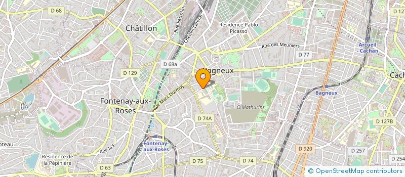 localisation de l'entreprise FREMATIS à BAGNEUX