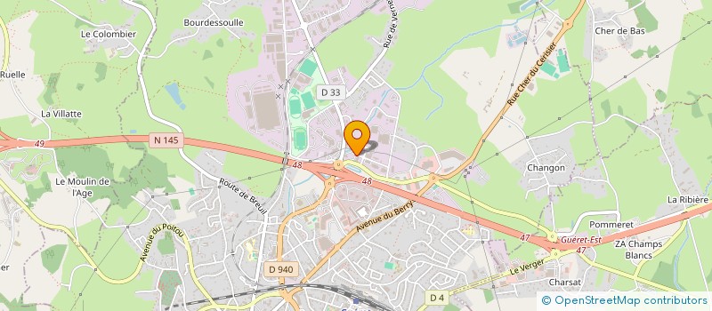 localisation de l'entreprise FREMAUTO à GUERET