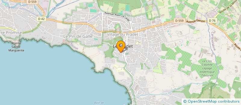 localisation de l'entreprise FREMAX  LE PRADET