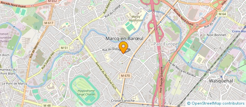 localisation de l'entreprise FREMCO à MARCQ EN BAROEUL
