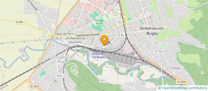 localisation de l'entreprise FREMESY à AMBERIEU-EN-BUGEY