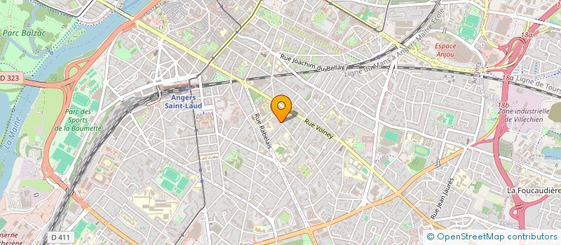 localisation de l'entreprise FREMI à ANGERS