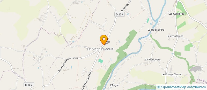 localisation de l'entreprise FREMOND DE LA PLOTINIERE  CONDE-SUR-VIRE