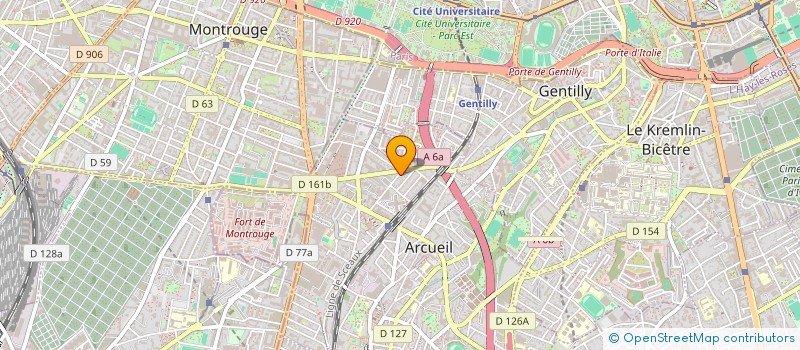 localisation de l'entreprise FREMY  ARCUEIL