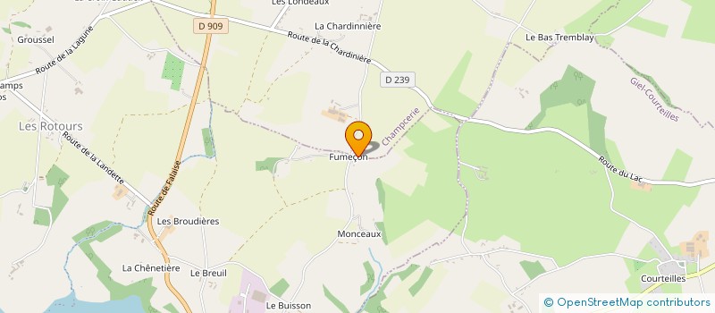 localisation de l'entreprise FRENCH AFFAIR à PUTANGES-LE-LAC