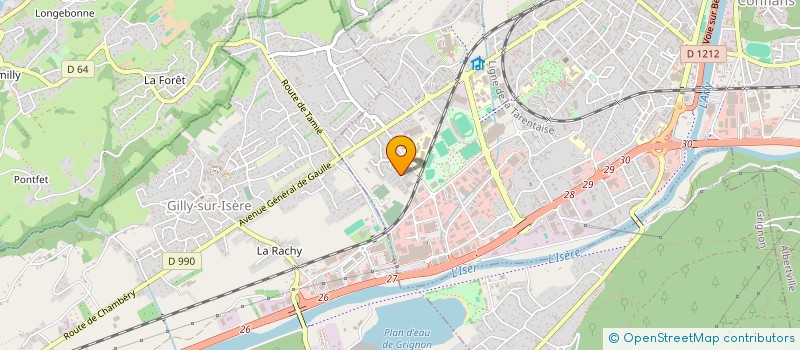 localisation de l'entreprise FRENCH ALPINA TRANSFERS  ALBERTVILLE