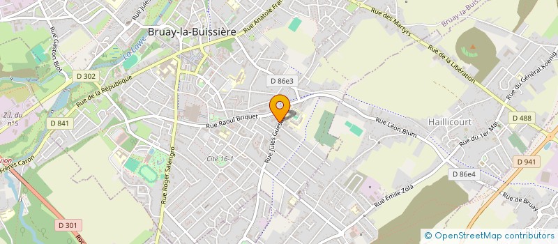 localisation de l'entreprise FRENCH BARCLETTE à BRUAY-LA-BUISSIERE