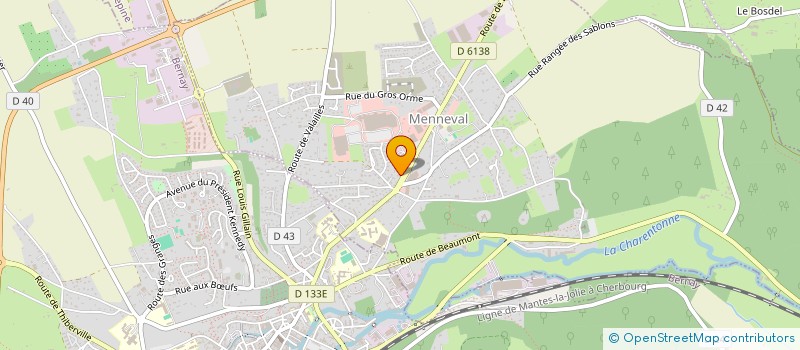 localisation de l'entreprise FRENCH BARCLETTE BERNAY  MENNEVAL