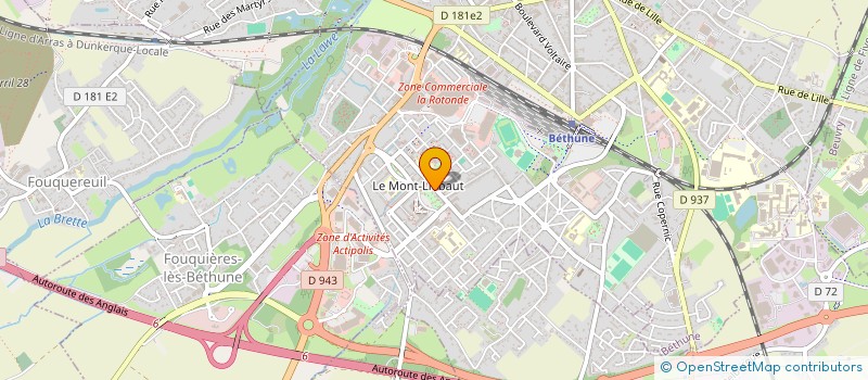 localisation de l'entreprise FRENCH BARCLETTE BETHUNE  BETHUNE